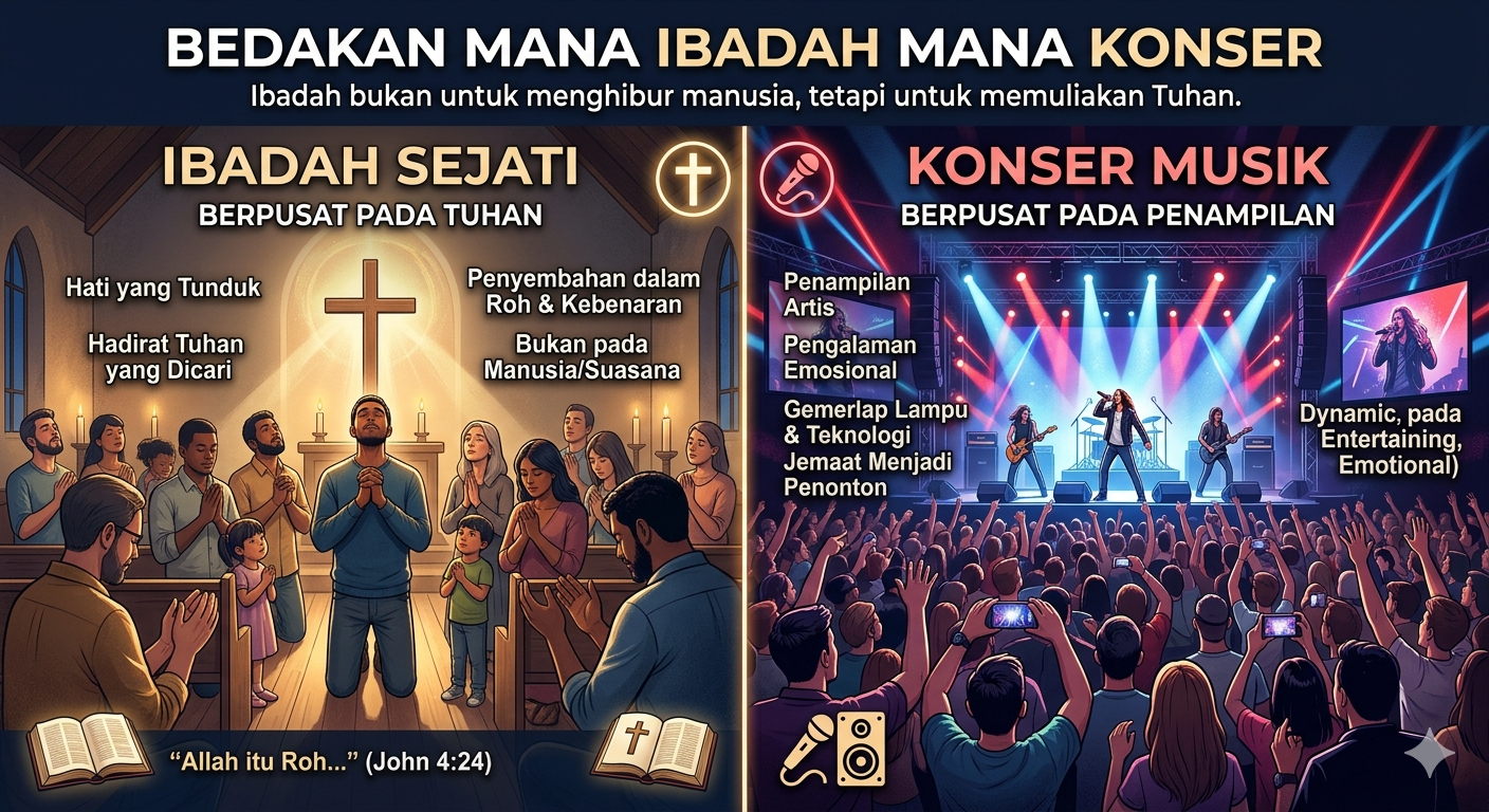 Bedakan Mana Ibadah Mana Konser